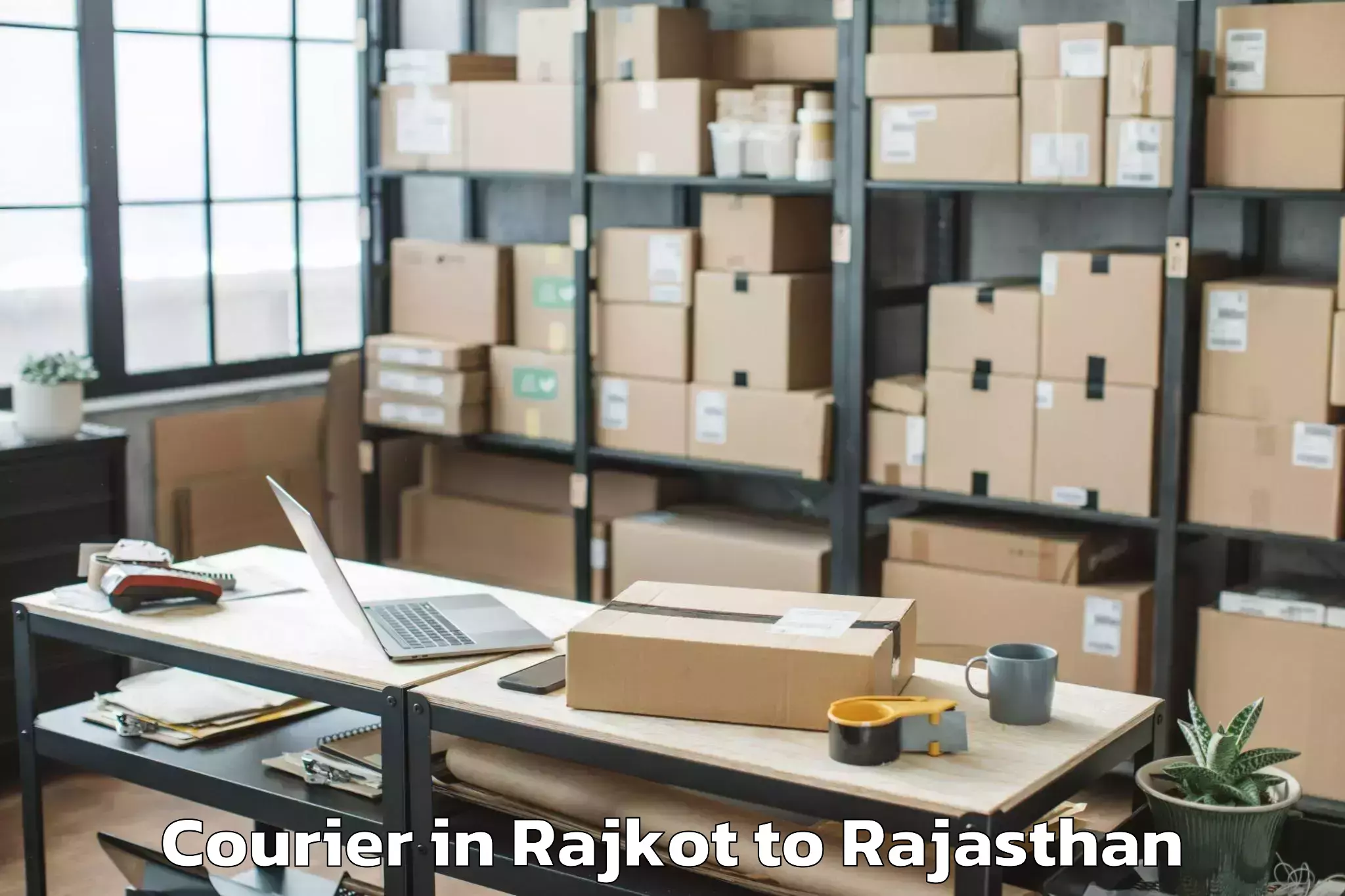 Leading Rajkot to Chhoti Sadri Courier Provider